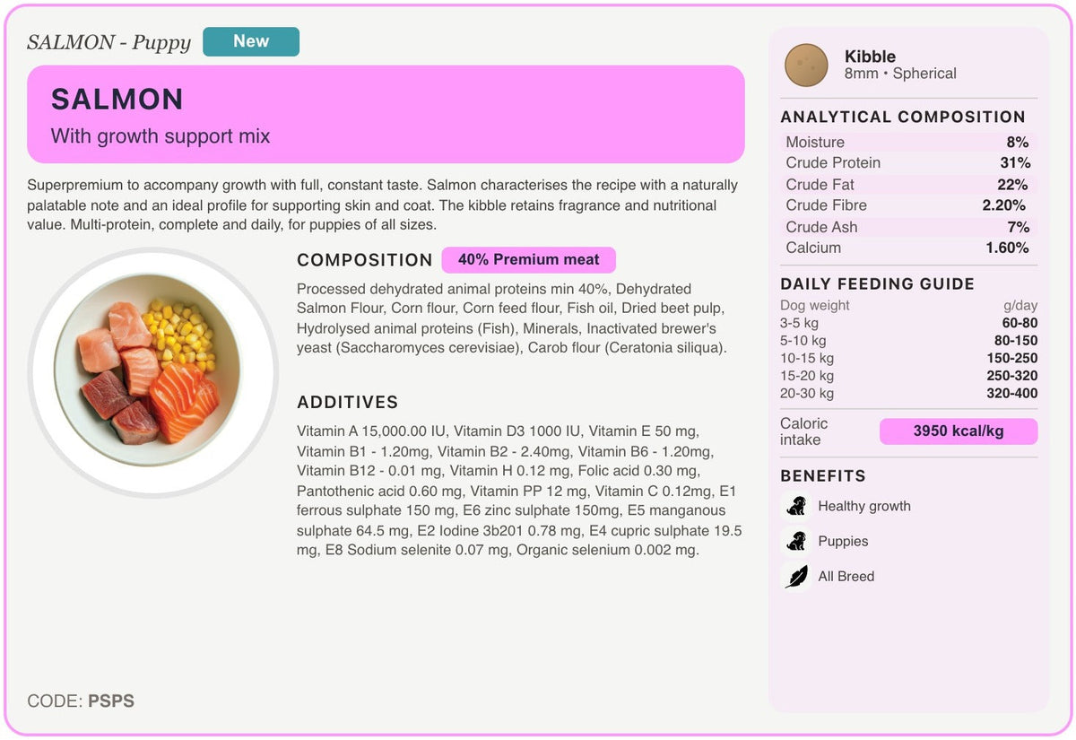 PSPS recipe card