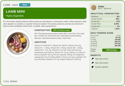 SPSAX recipe card